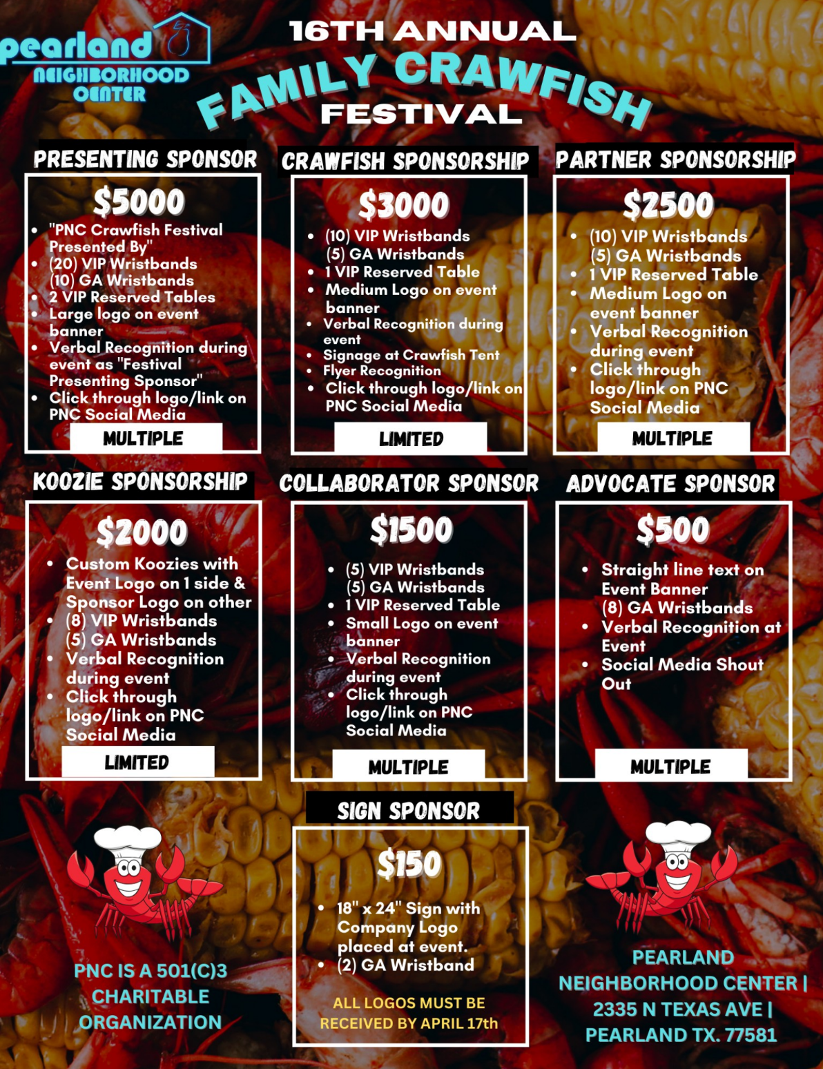 15_family_Crawfish_Festival_Sponsor_pricing_chart