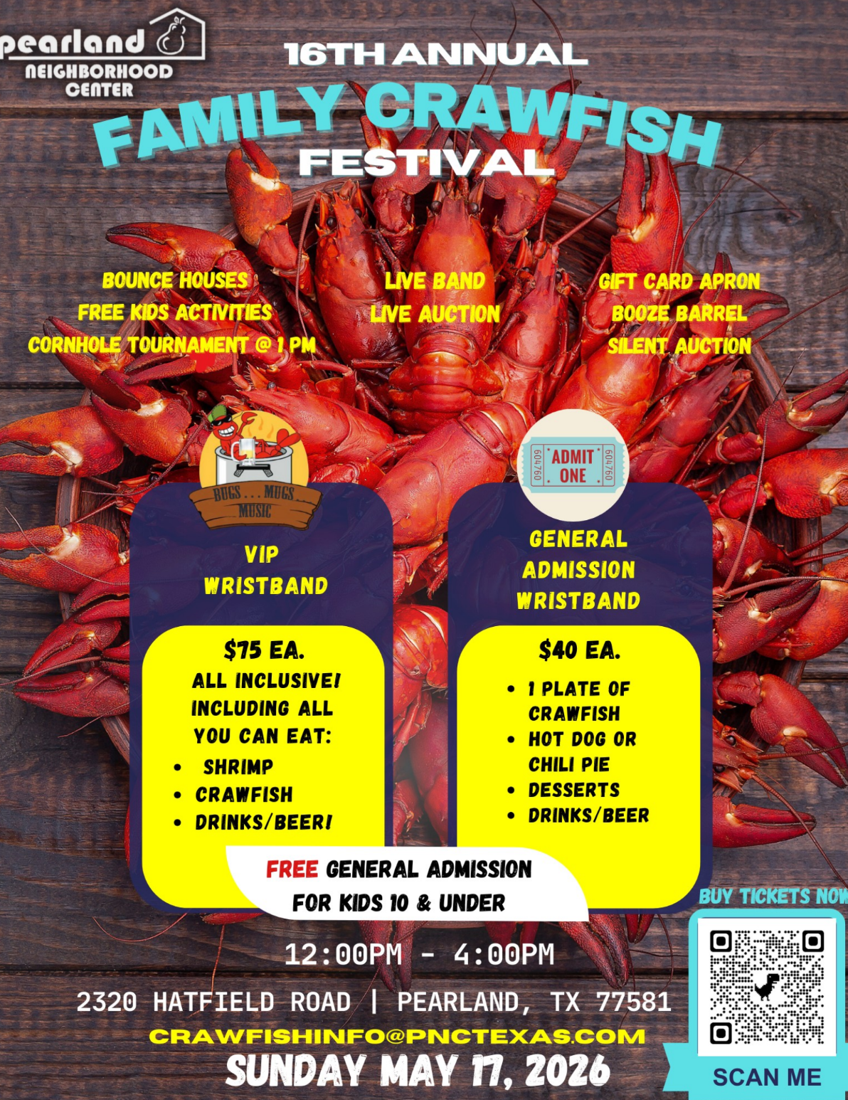 15th Family Crawfish Festival Flyer