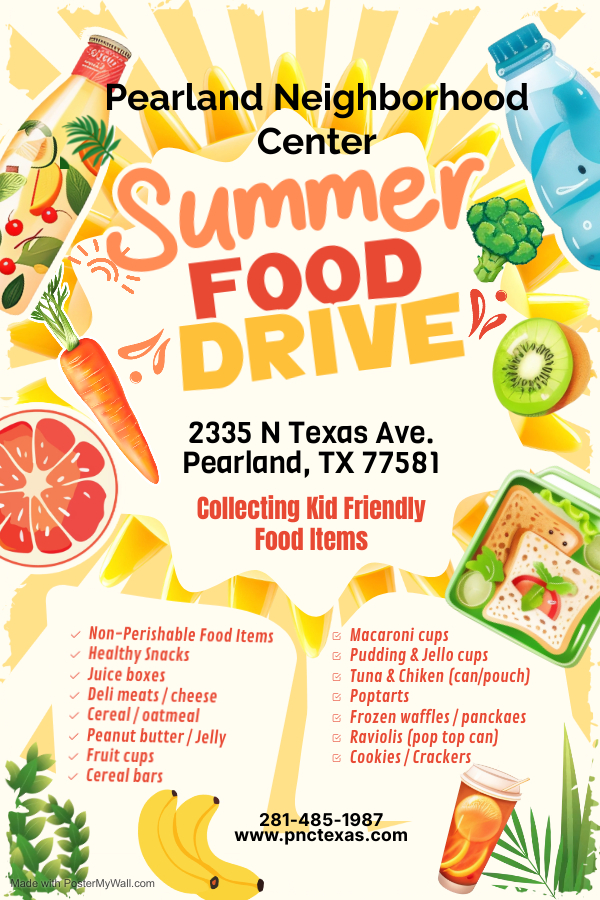 Summer Food Drive Flyer